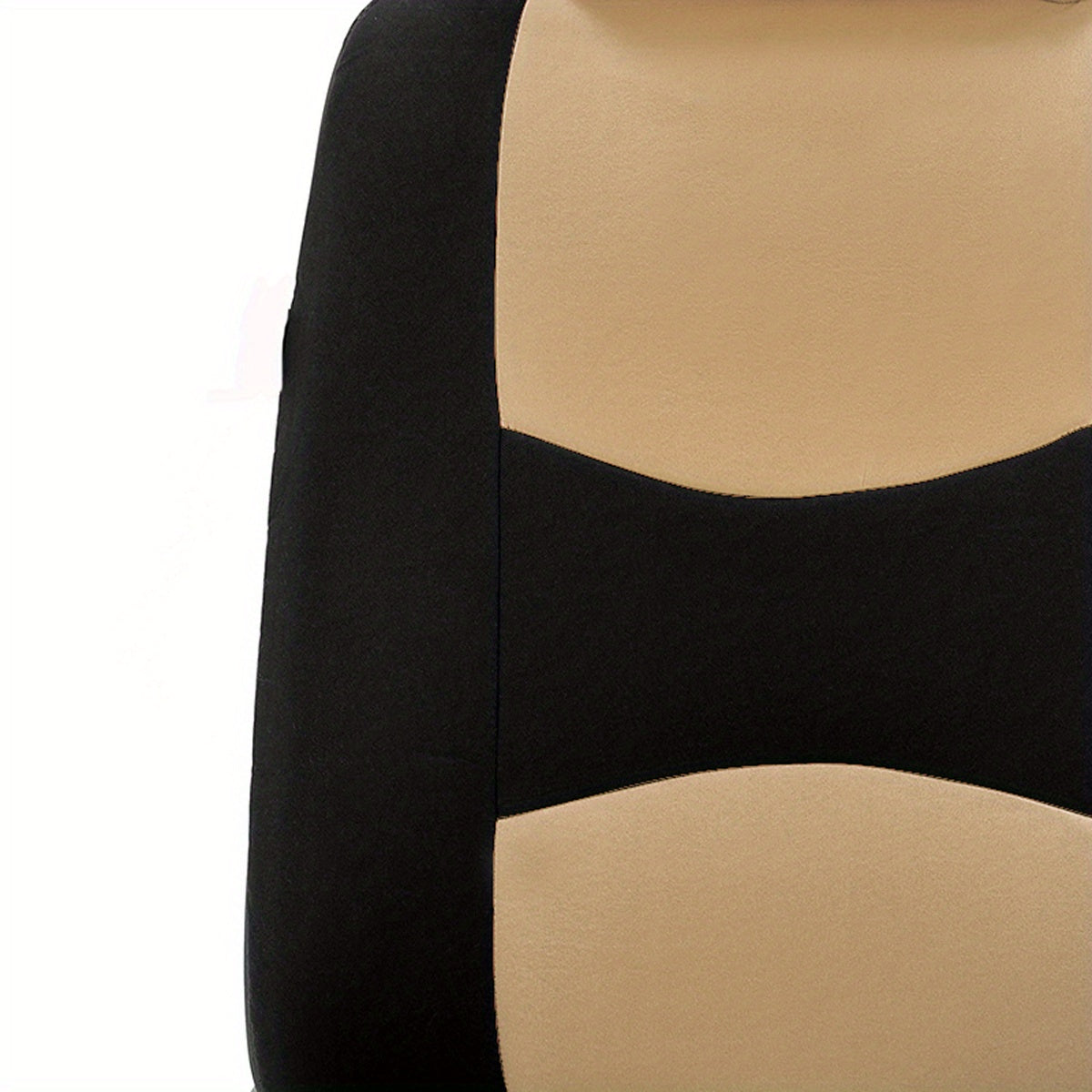 Stylish 5-Seat Comfort-Fit Car Seat Covers - Durable, Easy-to-Clean Polyester Protection for Vehicles