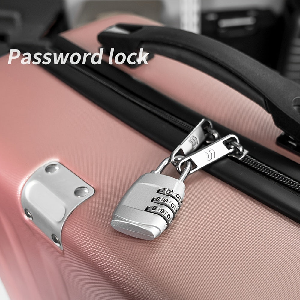 1pc Combination Lock 3-digit Combination Lock Padlock, Suitcase Padlock For Gym, Cabinets And Luggage - Durable, Travel Padlock