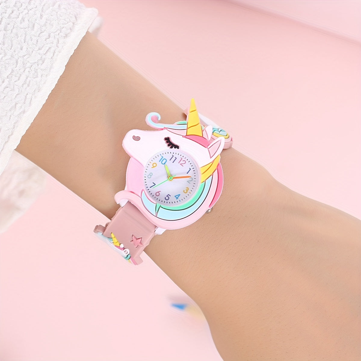 Cute Children's Unicorn Silicone Cartoon Watch Gift For Kids