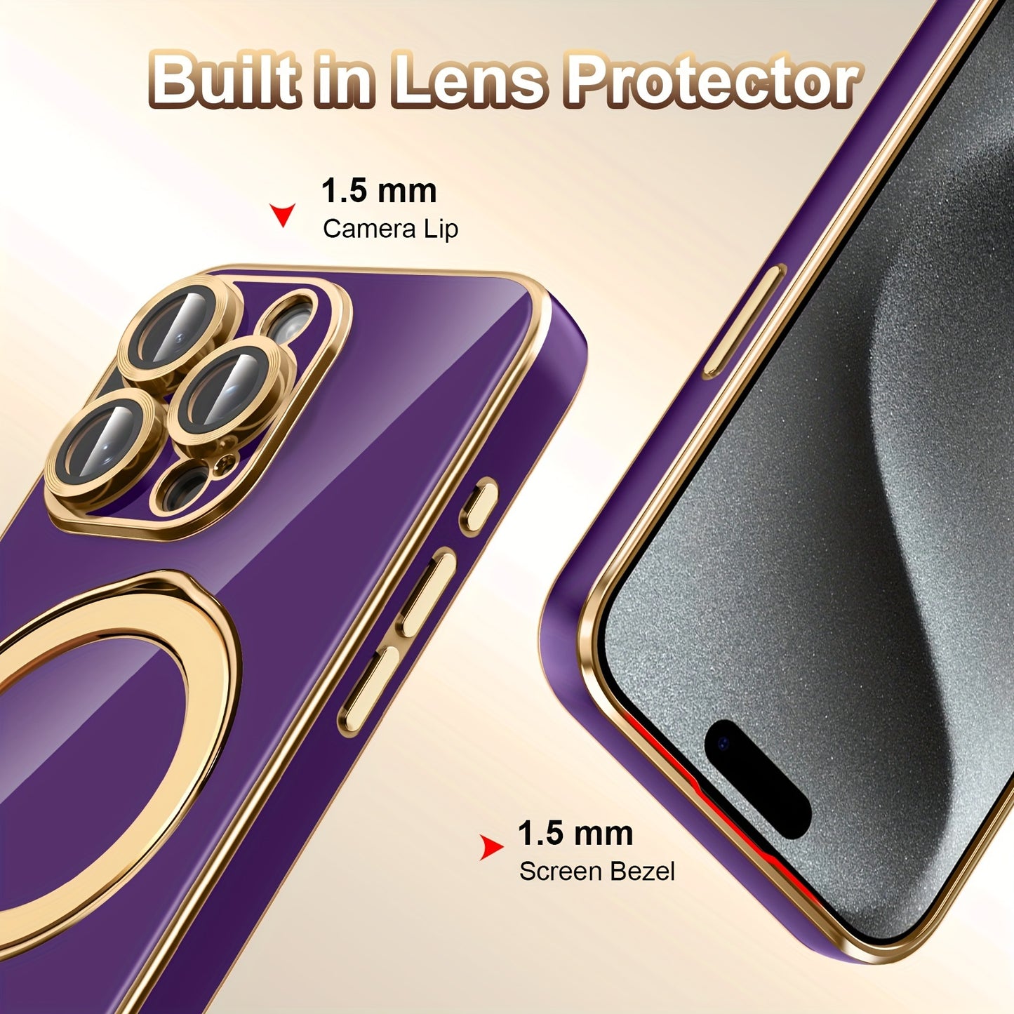 For IPhone 14 Pro Max Case With Magnetic Invisible Stand[Compatible With MagSafe] Drop Protection Shockproof Slim Fit Built-in Camera Protector Case For Apple IPhone 14 Pro Max