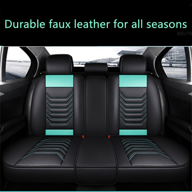 5 Seats Car Seat Covers Full Coverage Car Seat Covers Four Seasons Available Car Seat Cushions Pu Leather Car Seat Covers Car Accessories