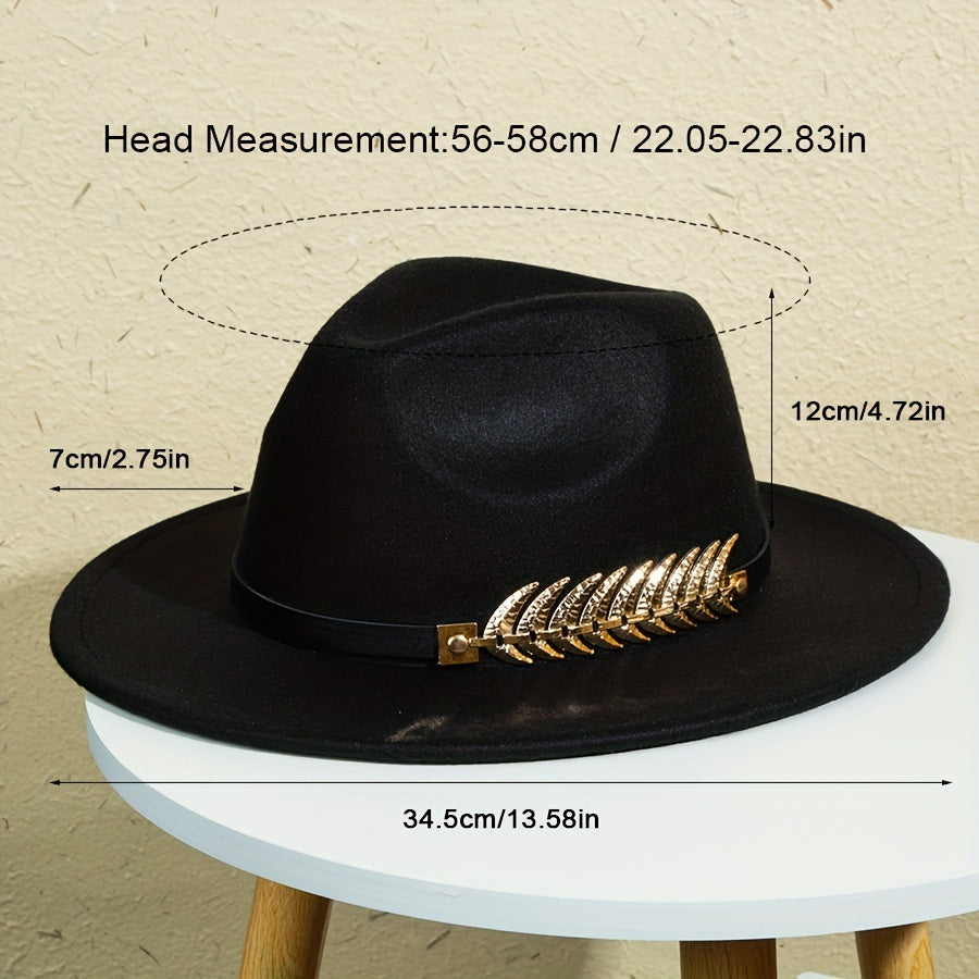 Wide-brimmed Hat For Men, Creative Men's Solid Color Charm Hat, Men's Hat