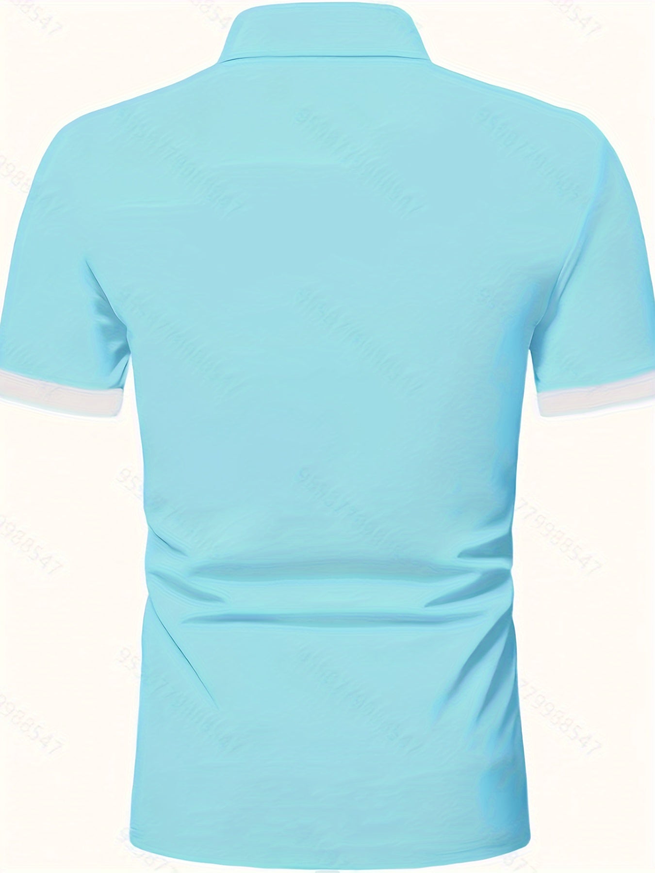 Breathable Regular Fit Golf Shirt, Men's Casual V-Neck T-Shirt Short Sleeve For Summer, Men's Clothing