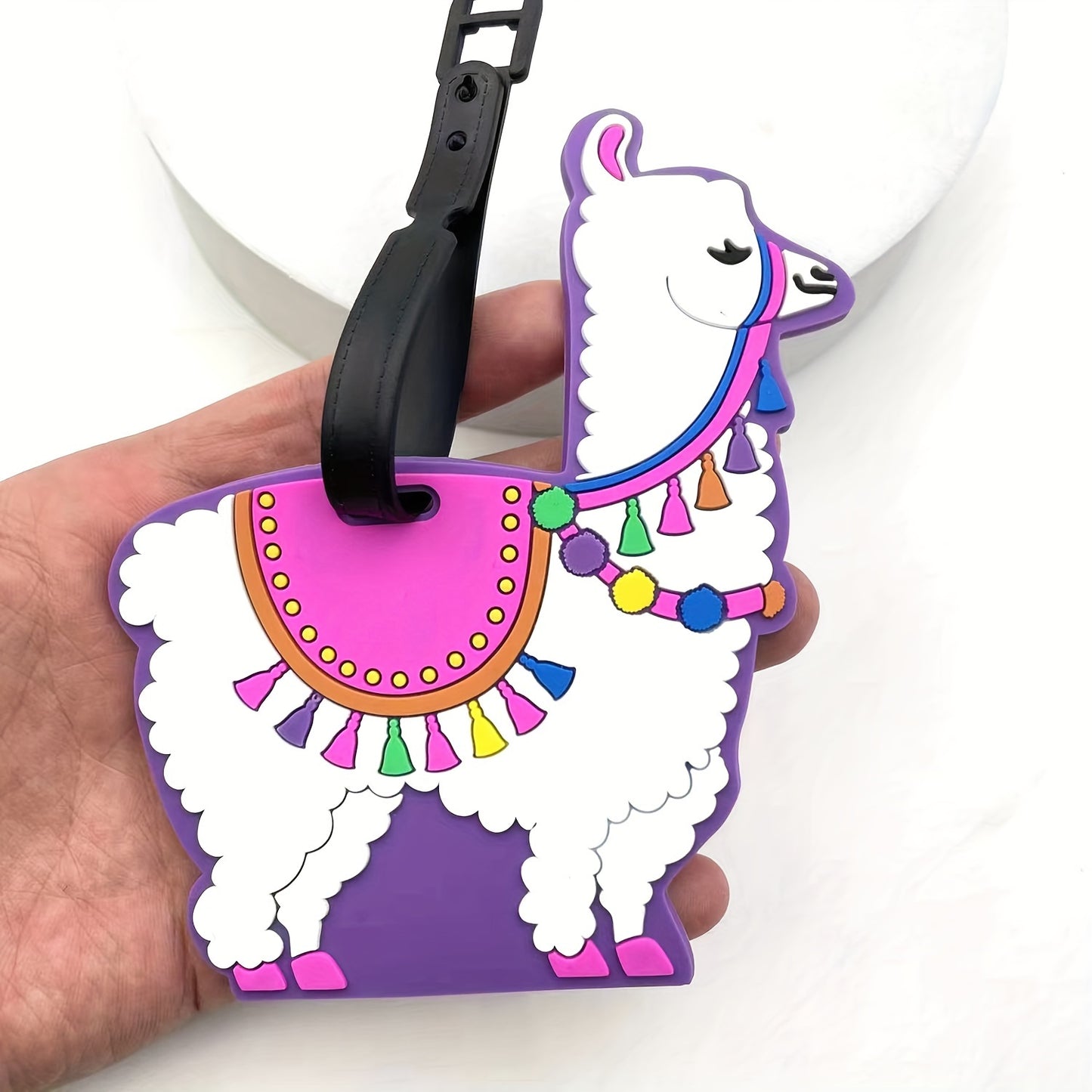 Eid Al-Adha Alpaca Design Luggage Tag, Identifier And Name Tag For Travel Suitcases And Bags