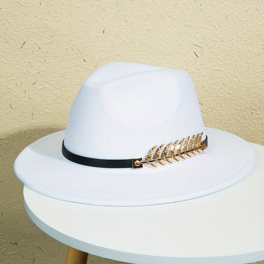 Wide-brimmed Hat For Men, Creative Men's Solid Color Charm Hat, Men's Hat