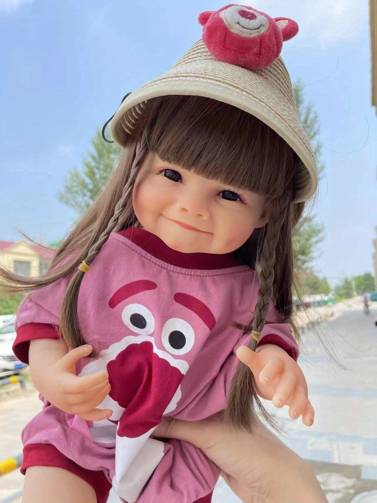 22 Lifelike Baby Doll - Soft Touch Full Vinyl Smiling Girl Dolls - Perfect Birthday Gift for Kids!