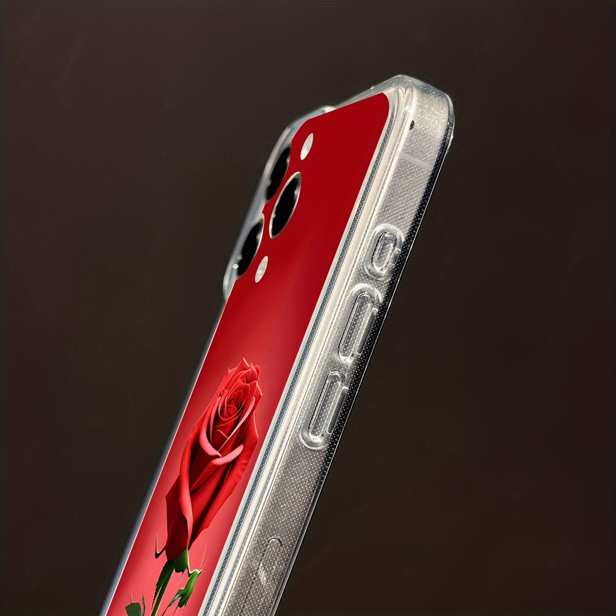 Red Rose Print Anti-Fall Mobile Phone Case for Iphone7/7P/8/8P/X/Xs/Xr/Xs Max/11/11Pro/11Pro Max/12/12 Pro/12Pro Max/Se2/Se3/13/13Pro/13Pro Max/14/14/Plus/14Pro/14Pro Max Valentine'S Day/Easter/Boyfriend/Girlfriend Multi-Seri