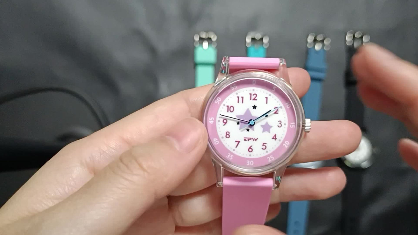 TPW Cute & Comfortable Silicone Band Quartz Watch for Women - Fashionable, Shock-Resistant with Japanese Movement