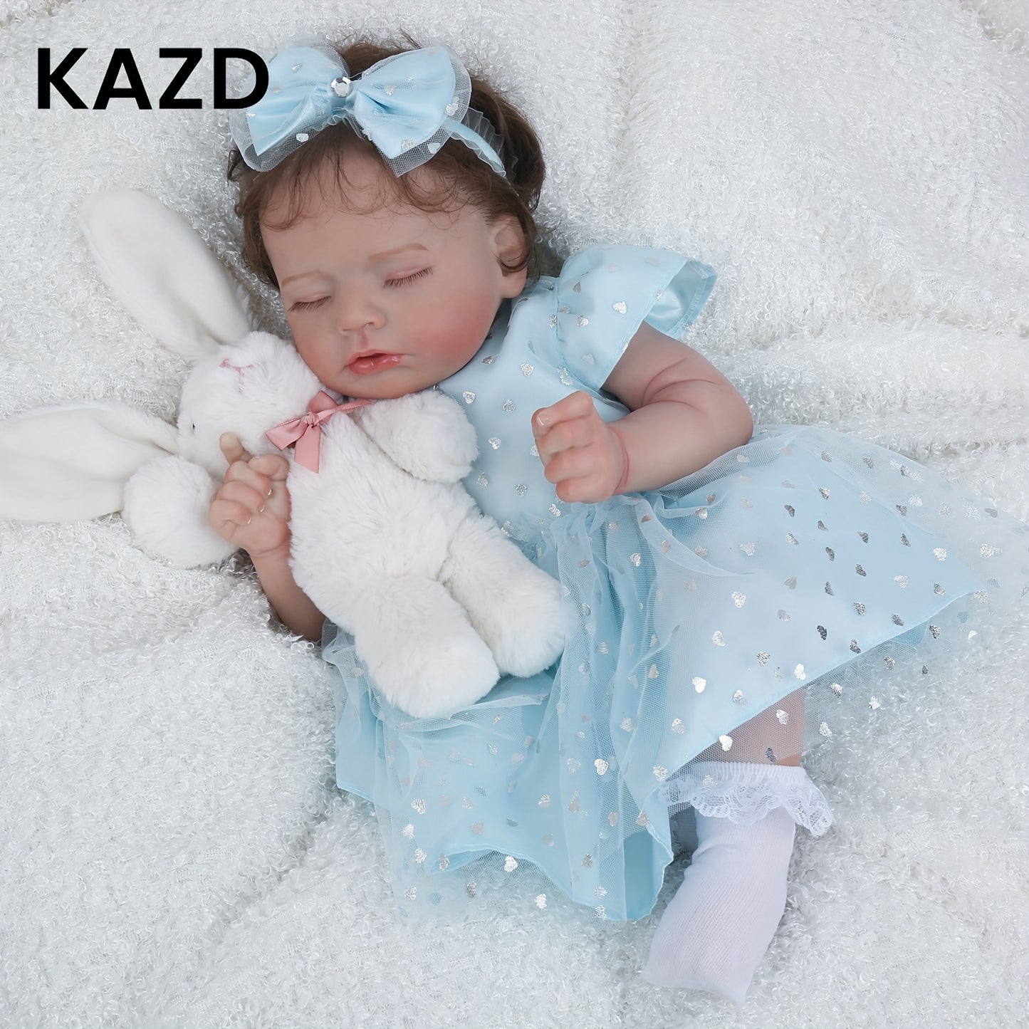 Realistic Reborn Baby Dolls Girl - 20-Inch Lifelike Newborn Baby Doll With Hand-rooted Hair, Cute Reallife Doll Birthday Gift Halloween Christmas Gift