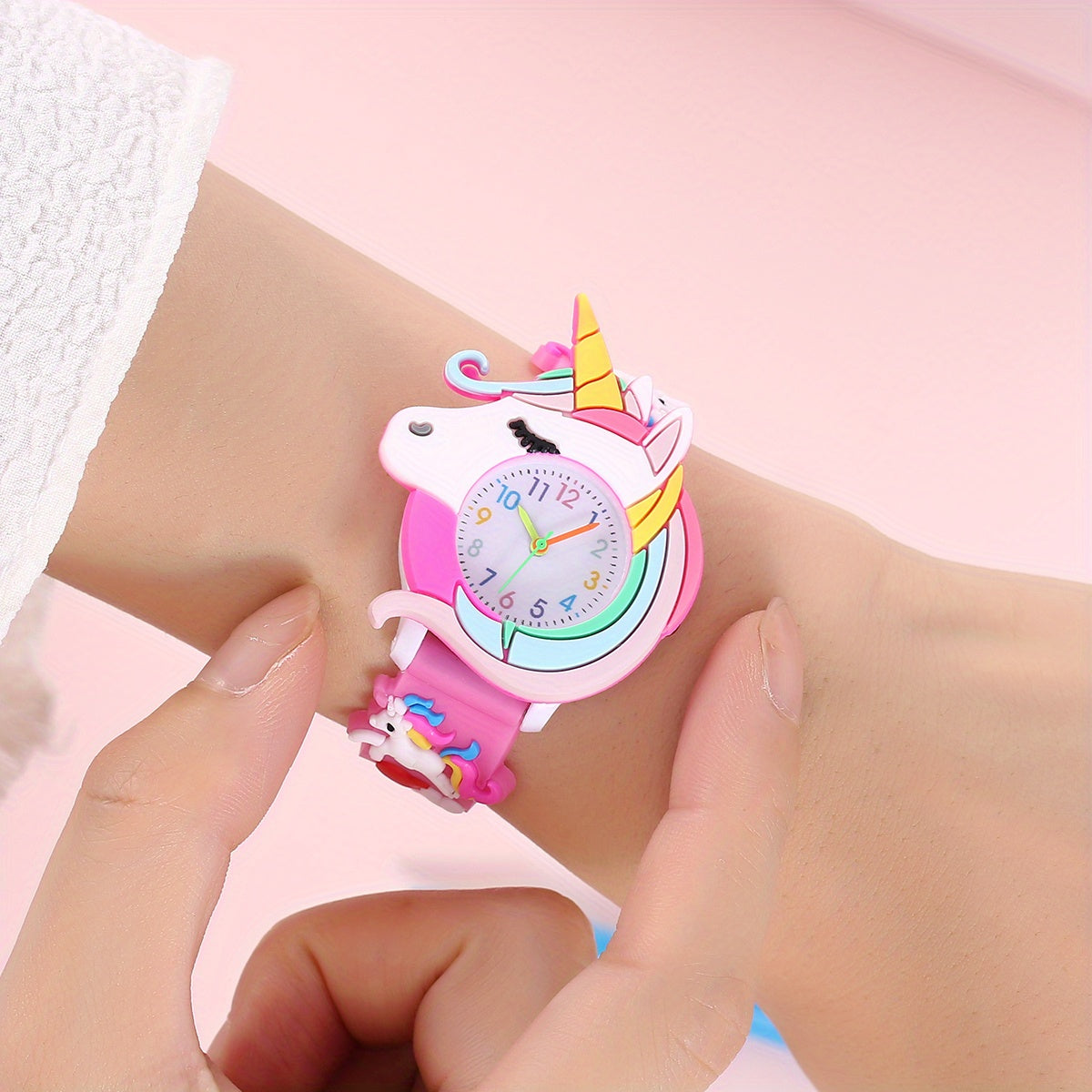 Cute Children's Unicorn Silicone Cartoon Watch Gift For Kids