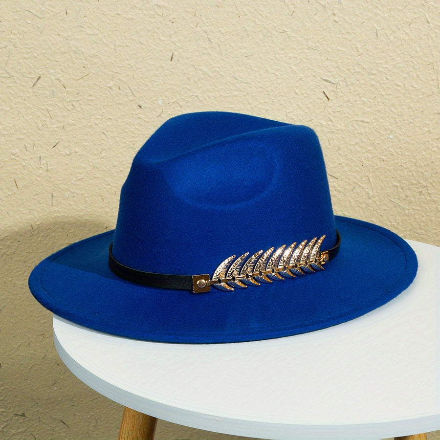 Wide-brimmed Hat For Men, Creative Men's Solid Color Charm Hat, Men's Hat