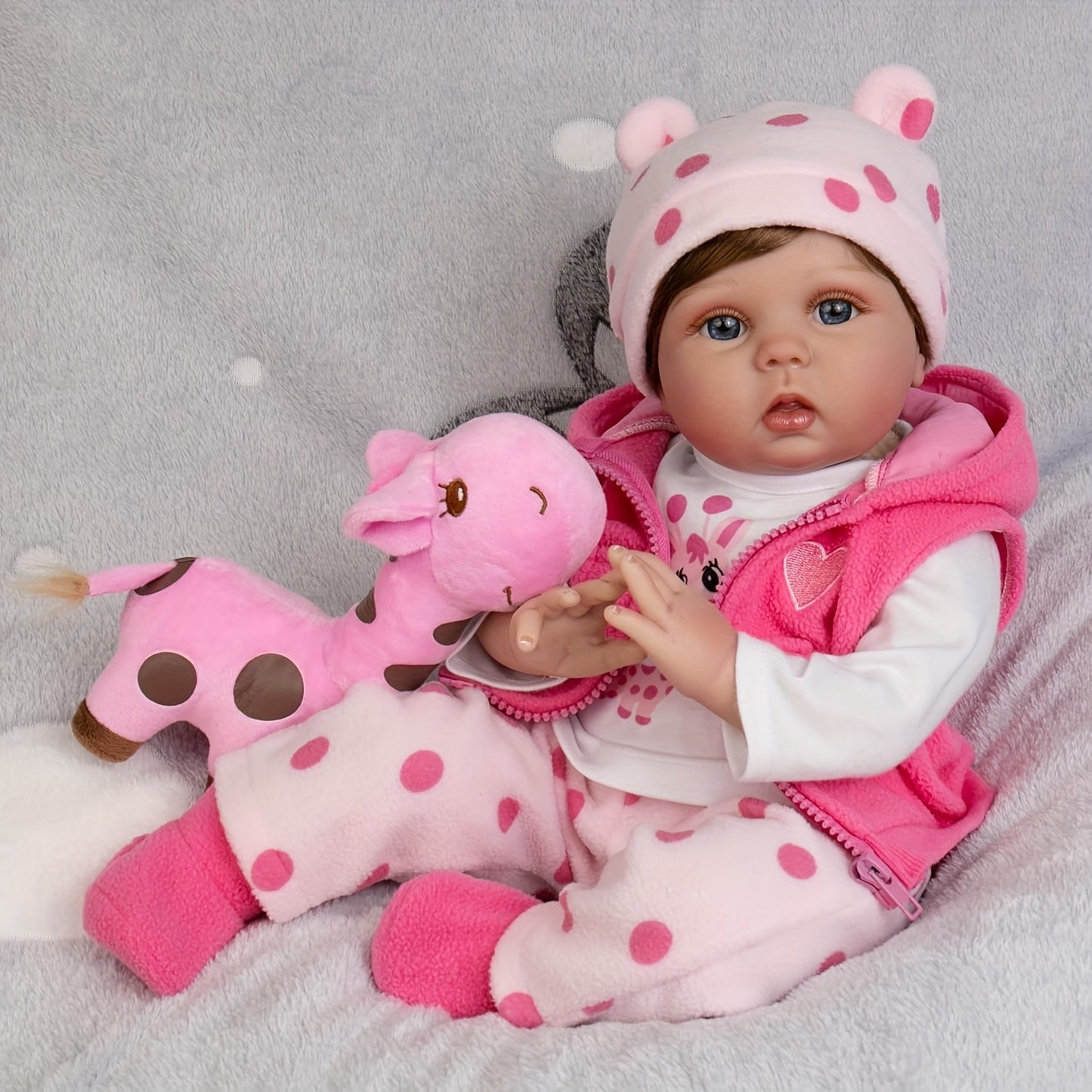 Reborn Baby 22 Inch 55 Cm Reborn Doll Lifelike Soft Vinyl Silicone Reborn Baby Doll Looks Like A Real Baby Handmade Reborn Baby Toddler Toy Birthday Gift