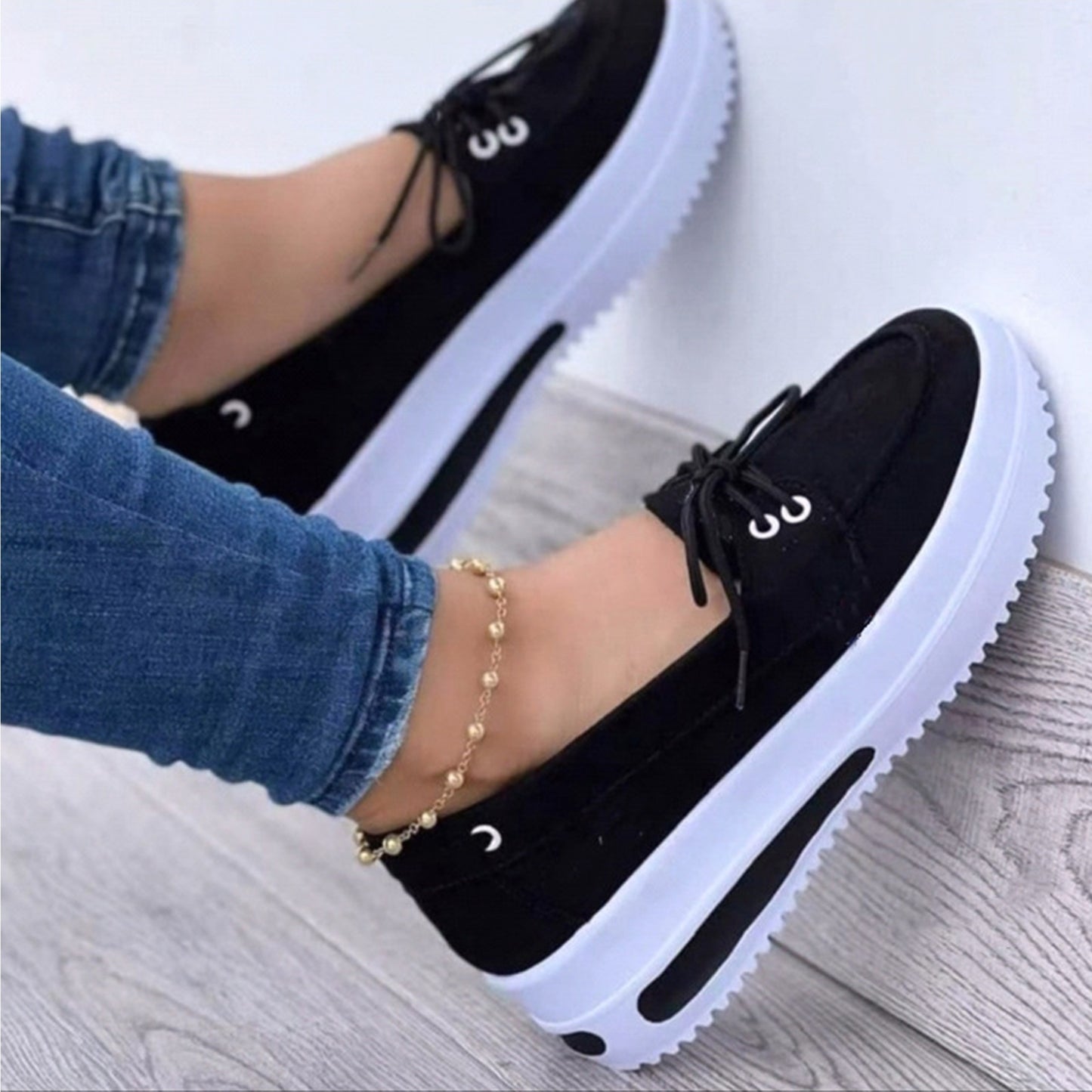 Women'S Wide Loafers Shoes Moccasins Wide Platform Shoes, Moccasin Penny Loafers Slip On Work Shoes Casual Shoes Ladies Comfort Walking Shoes