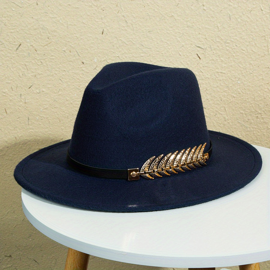 Wide-brimmed Hat For Men, Creative Men's Solid Color Charm Hat, Men's Hat