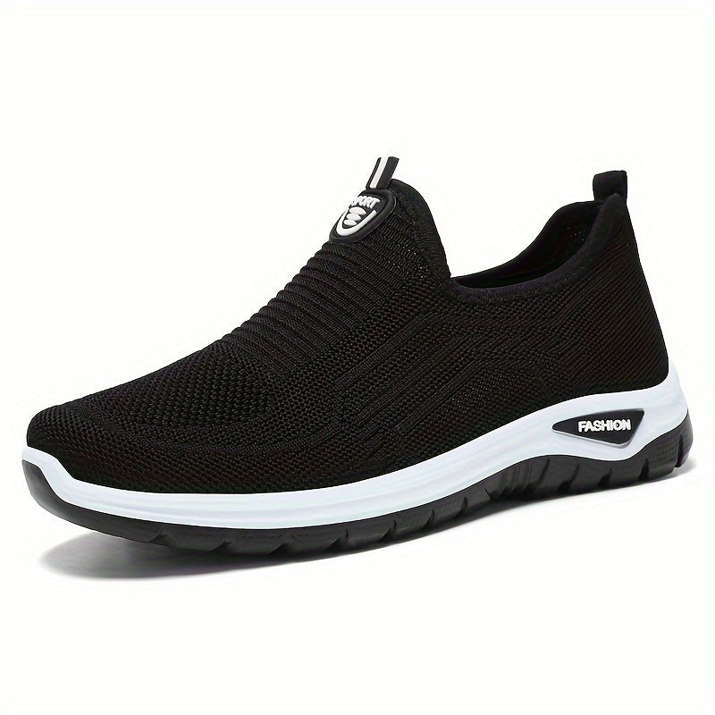 Men's Breathable Running Shoes - Lightweight, Non-Slip Sneakers for All Seasons, Lace-Up with Rubber Sole