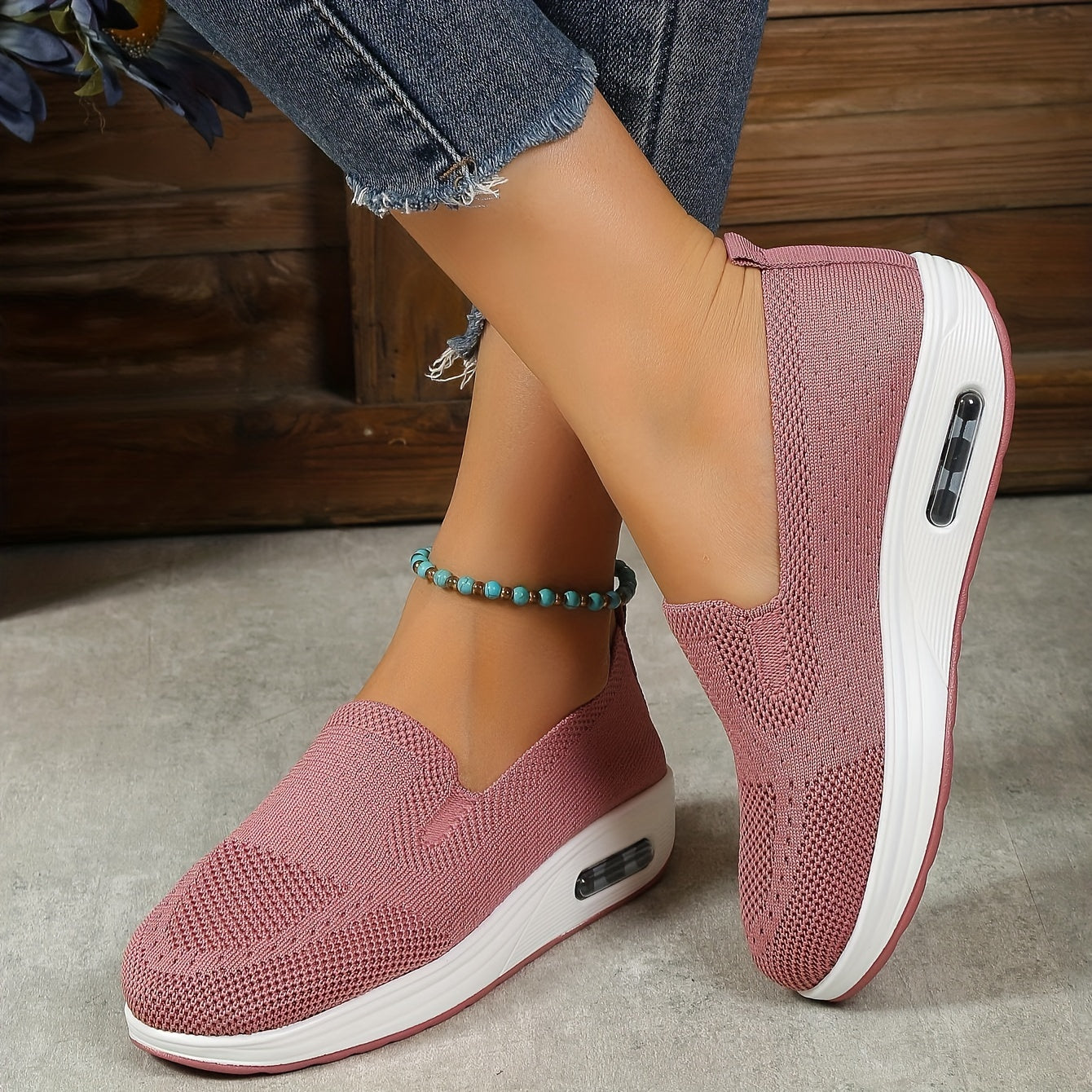 Zapatillas de deporte de plataforma de color sólido para mujer, zapatos cómodos antideslizantes con punta redonda, zapatos para caminar al aire libre