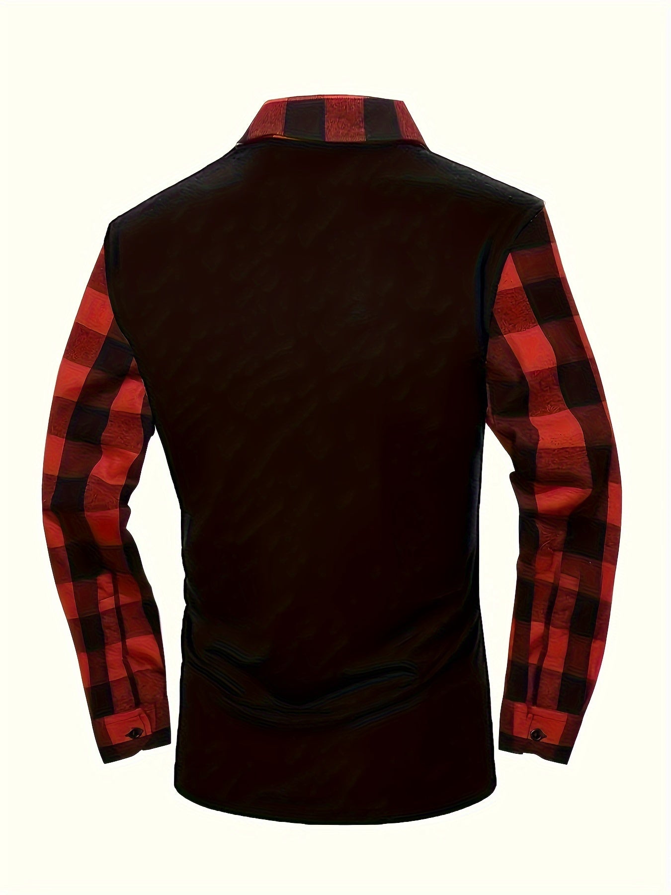 Men's Casual Retro Plaid Lapel 1/4 Zipper Long Sleeve Shirt For Business