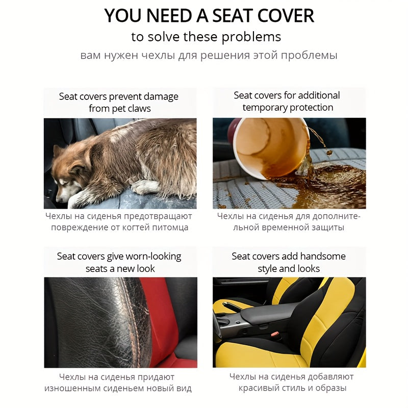 Car/Ship Seat Cover Detachable Headrests Polyestor Universal Seat Covers For Car