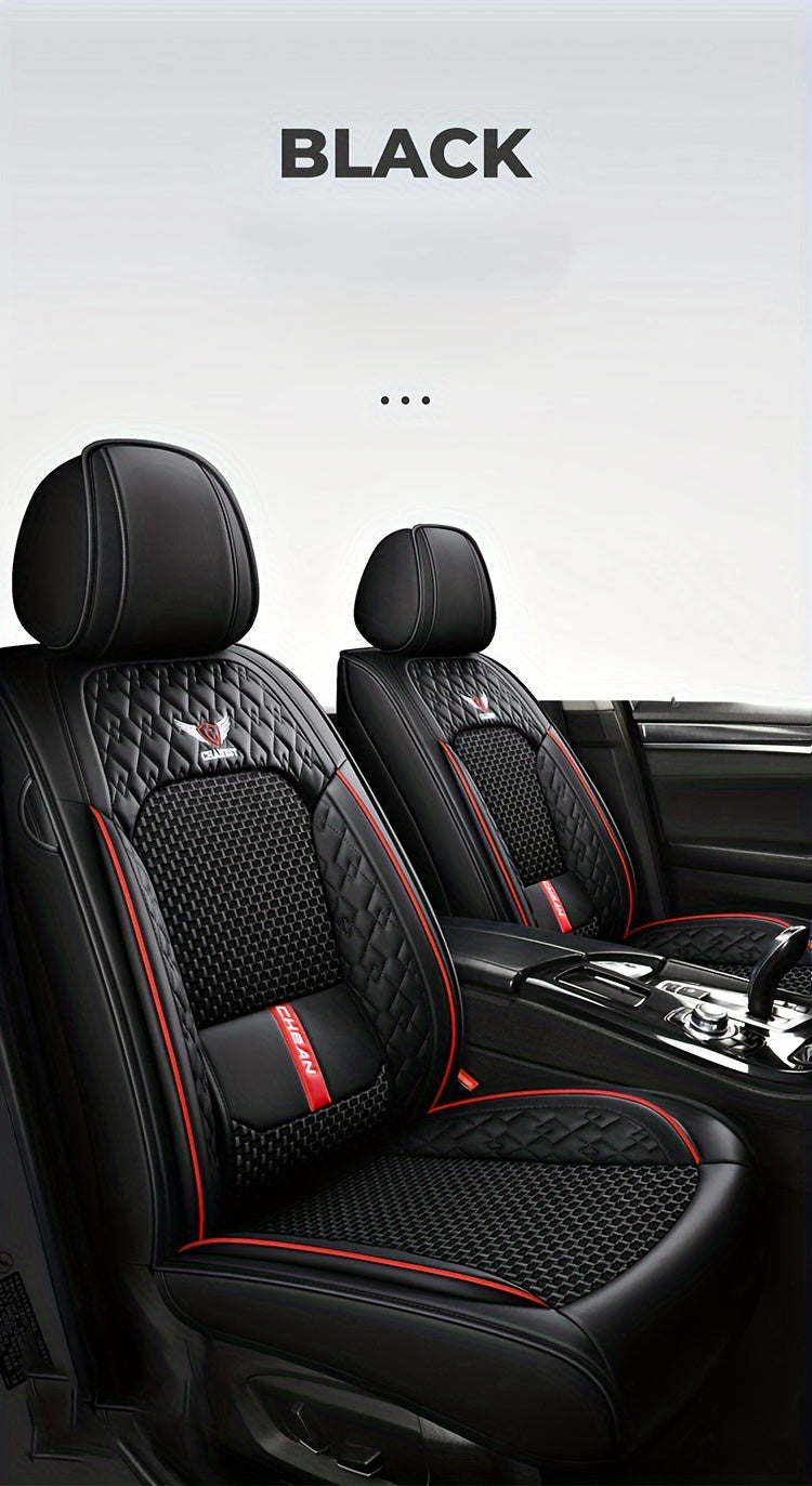 5 Seat Car Cushion Four Seasons Universal Seat Cover, Fully Surrounded By High-grade Ice Silk Seat Cushion, Special Breathable Seat Cover