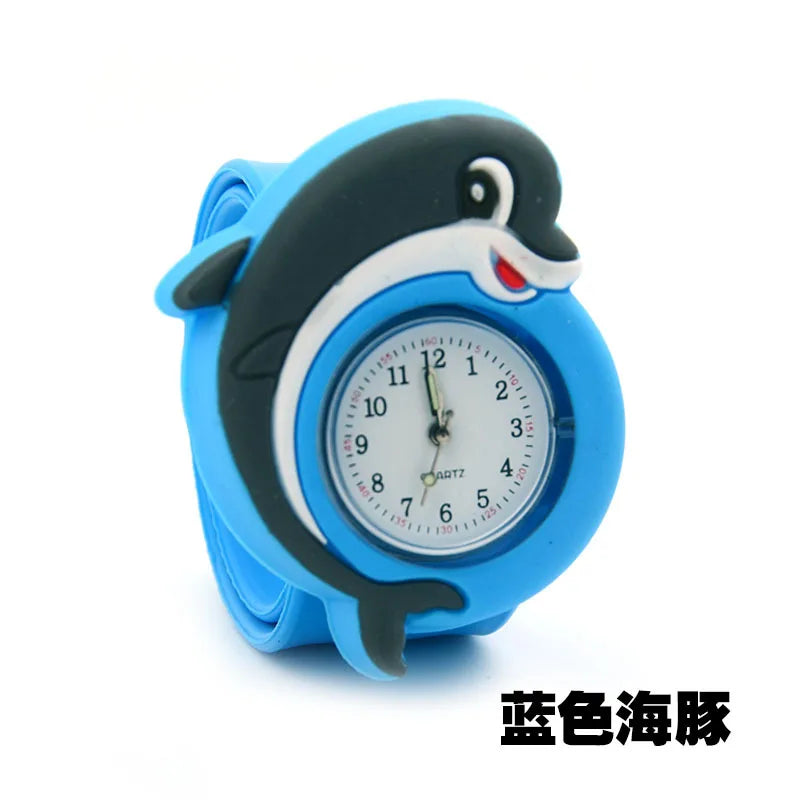 Children's Cartoon Watch Cute Animal Fruit Kids Silicone Patted Watch Girl Boy Favorite Toy Quartz Watch Christmas Birthday Gift