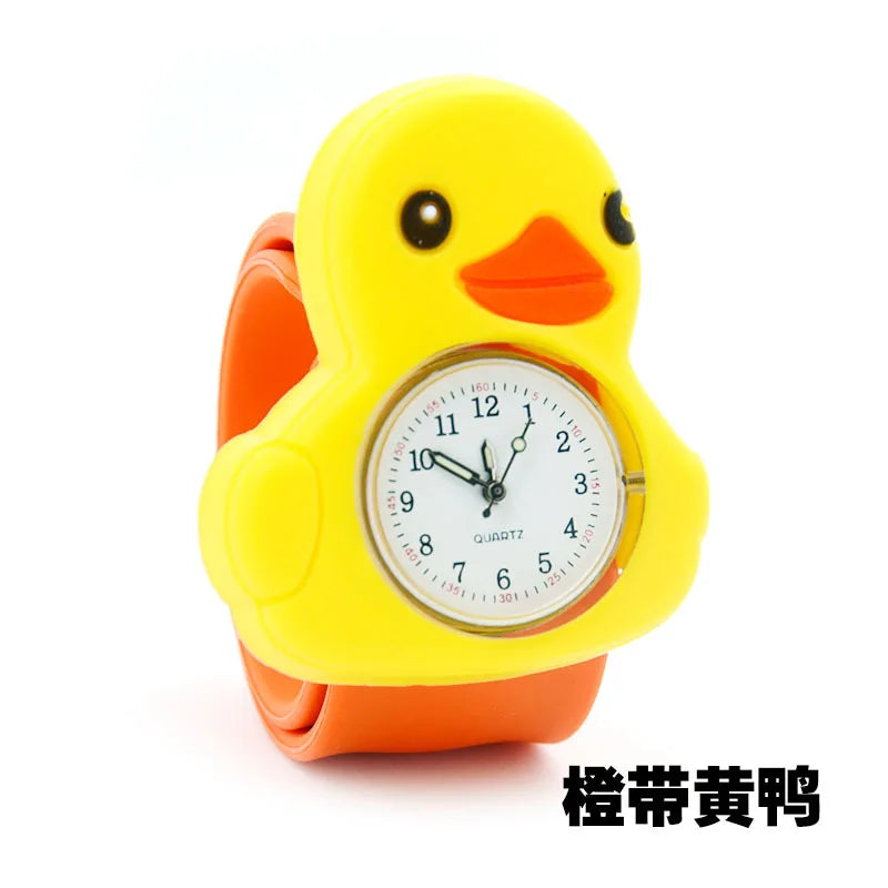 Children's Cartoon Watch Cute Animal Fruit Kids Silicone Patted Watch Girl Boy Favorite Toy Quartz Watch Christmas Birthday Gift