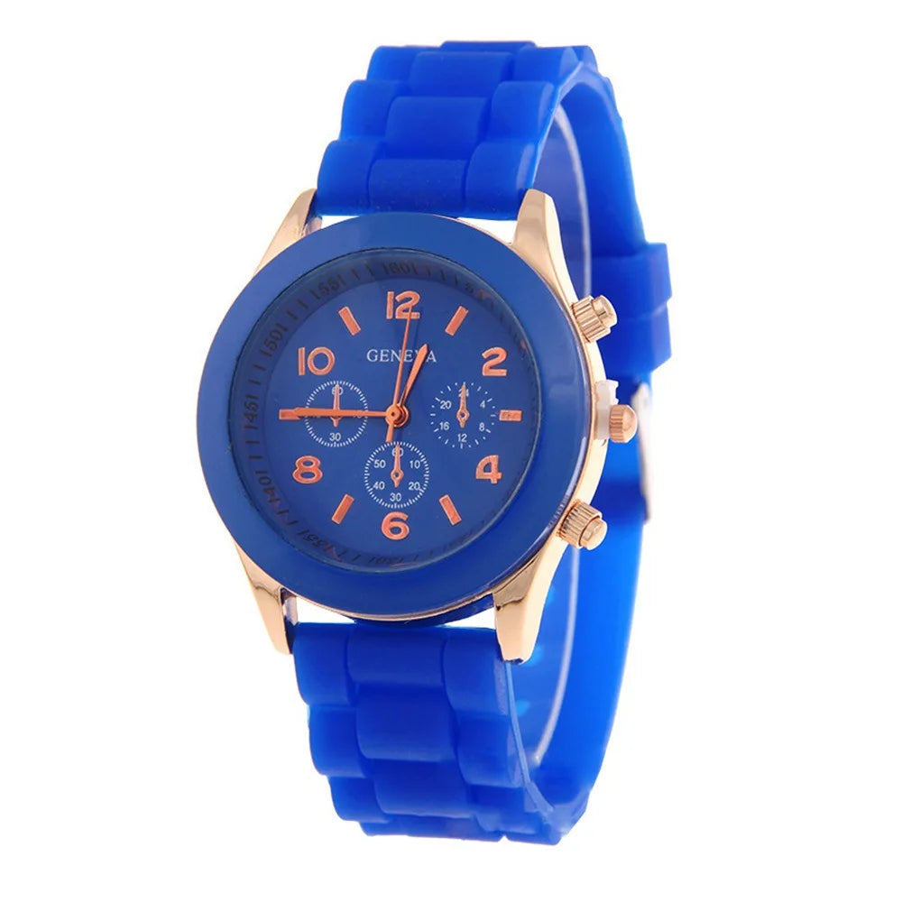 New Luxury Watch Women Waterproof Quartz Watch Silicone Strap Ladies Watch Candy Colors Birthday Gift Reloj Mujer Montre Femme