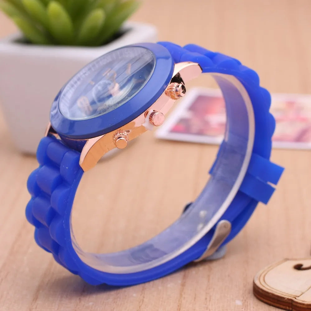 New Luxury Watch Women Waterproof Quartz Watch Silicone Strap Ladies Watch Candy Colors Birthday Gift Reloj Mujer Montre Femme