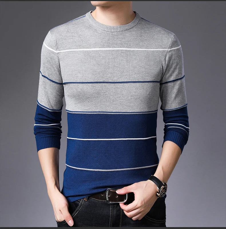 2022 Casual Thick Warm Winter Luxury Knitted Pull Sweater Men Wear Jersey Dress Pullover Knit Mens Sweaters Male Fashions 71810