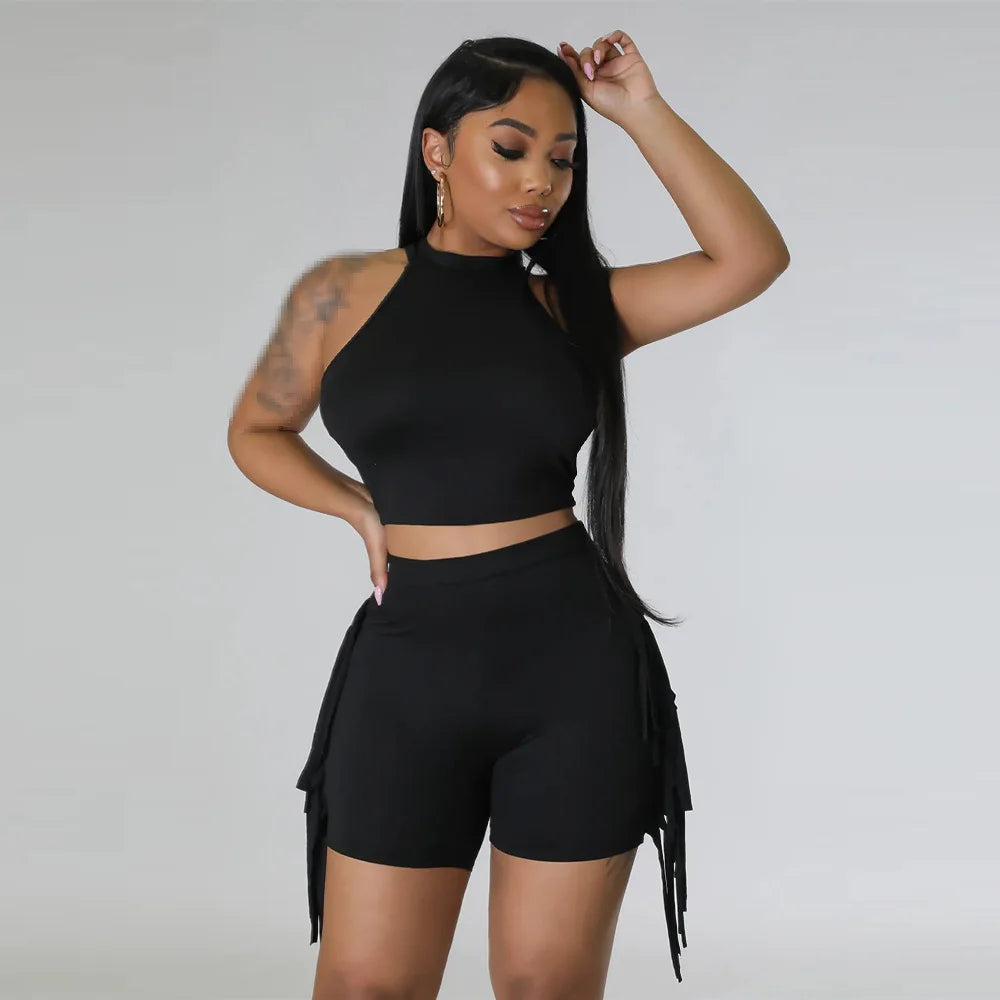 short sets 2 piece sets women outfit summer two piece set for women matching sets shorts crop top summer outfits for woman 2023