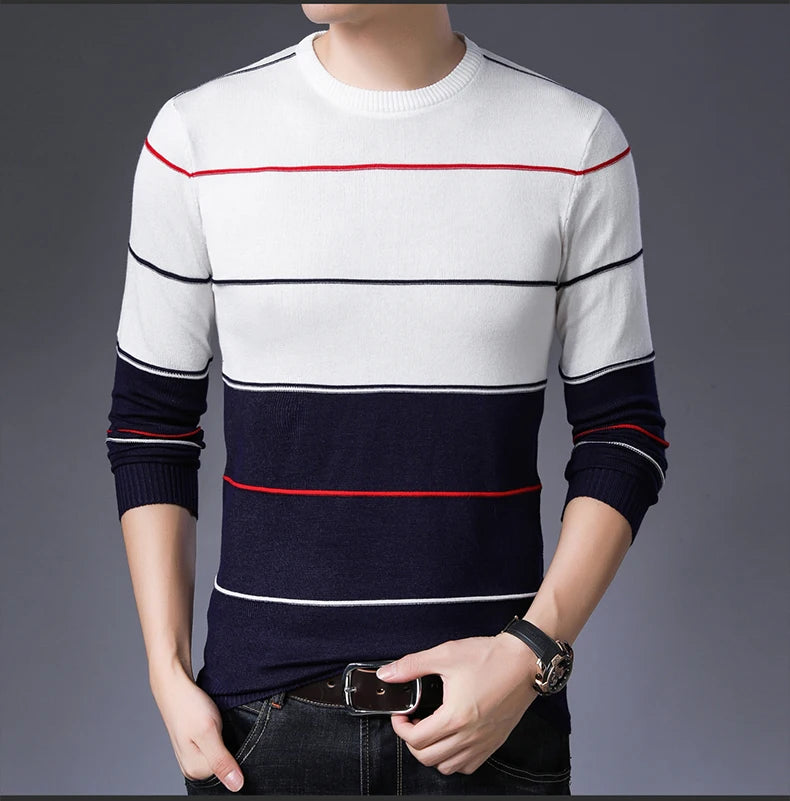 2022 Casual Thick Warm Winter Luxury Knitted Pull Sweater Men Wear Jersey Dress Pullover Knit Mens Sweaters Male Fashions 71810