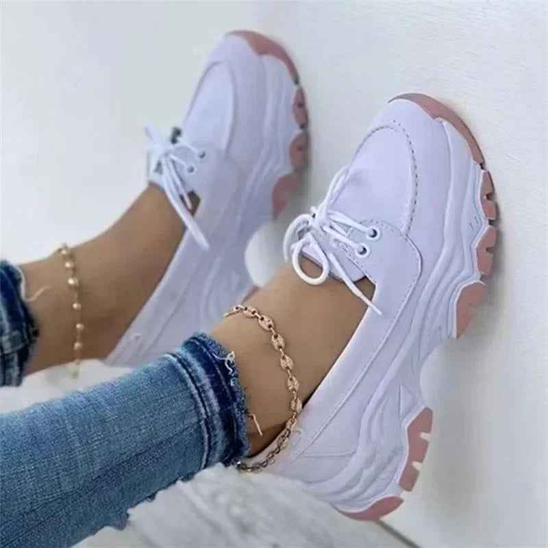 New 2024 Women Platform Casual Breathable Sneakers Designer Female Fashion Tennis Vulcanized Shoes Footwear Zapatillas De Mujer