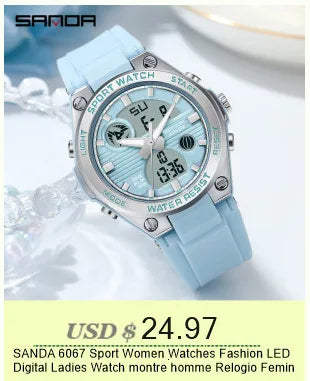 SANDA 9072 Mini Simple Students Wrist Watches Soft TPU Light Fashion Water Resistant Quartz women Outdoor Sports Analog Watch