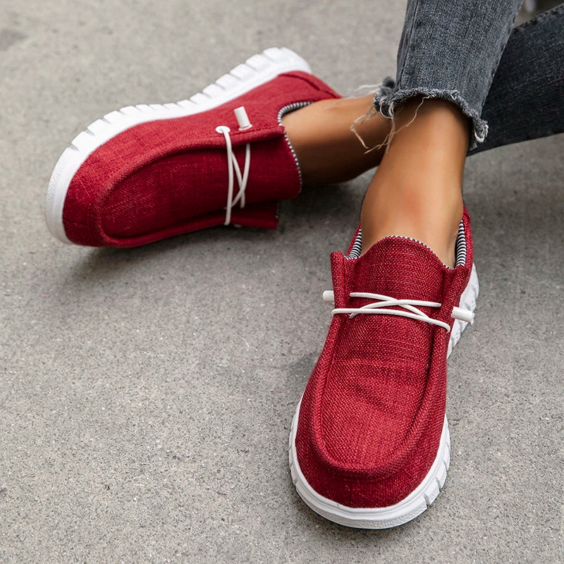 New Arrival Summer Autumn Comfortable Casual Shoes Womens Canvas Shoes For Women Brand Fashion Flat Loafers Shoe