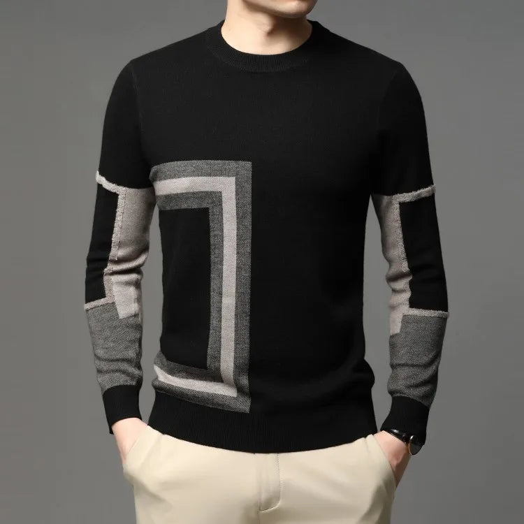 2022 Casual Thick Warm Winter Luxury Knitted Pull Sweater Men Wear Jersey Dress Pullover Knit Mens Sweaters Male Fashions 71810