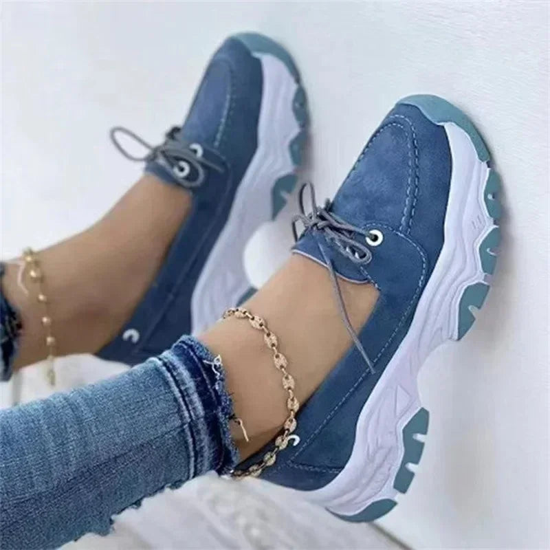 New 2024 Women Platform Casual Breathable Sneakers Designer Female Fashion Tennis Vulcanized Shoes Footwear Zapatillas De Mujer