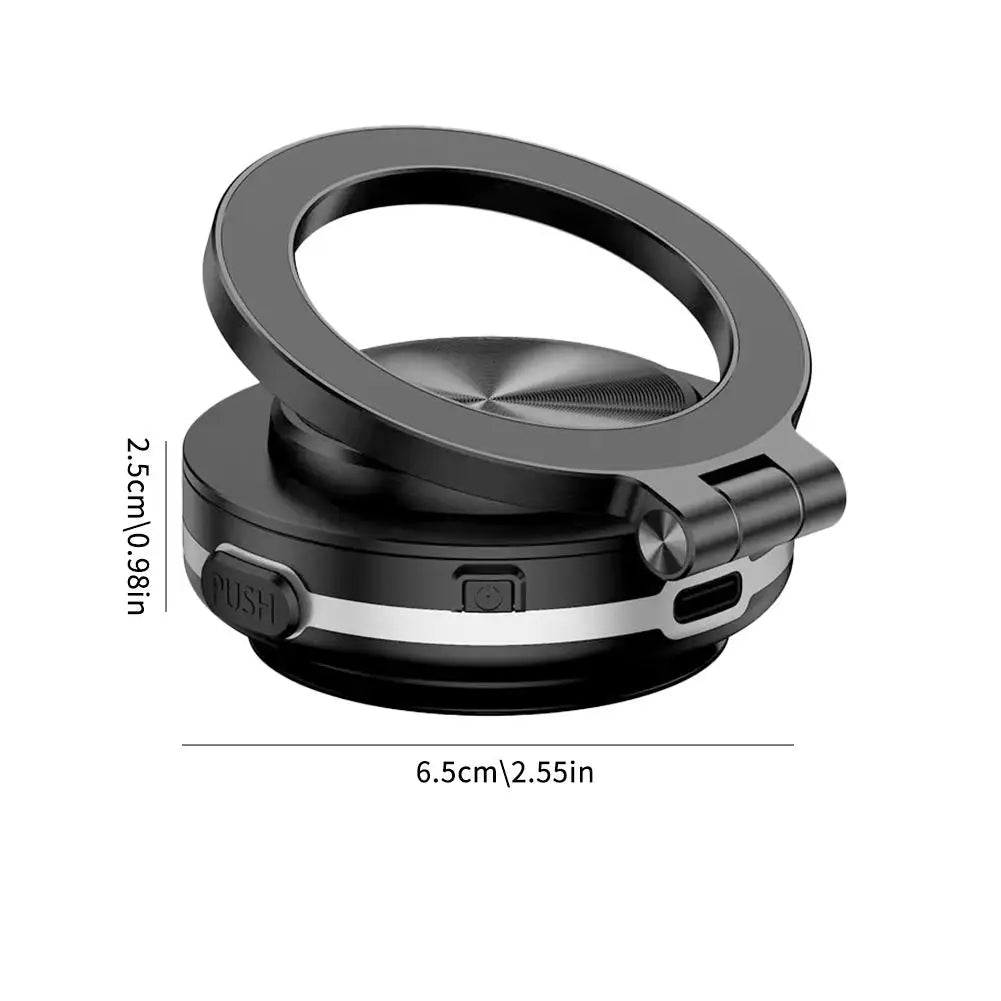 Vacuum Magnetic Car Suction Cup Holder Folding 360° Rotation Multi-Functionality Portable Smart Car Phone Holder