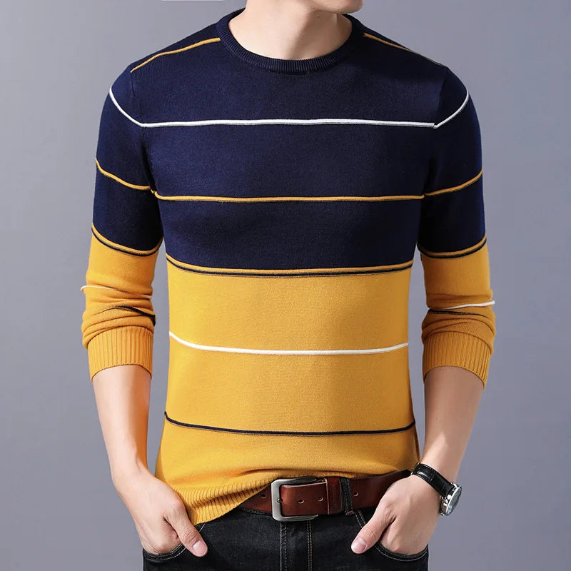 2022 Casual Thick Warm Winter Luxury Knitted Pull Sweater Men Wear Jersey Dress Pullover Knit Mens Sweaters Male Fashions 71810