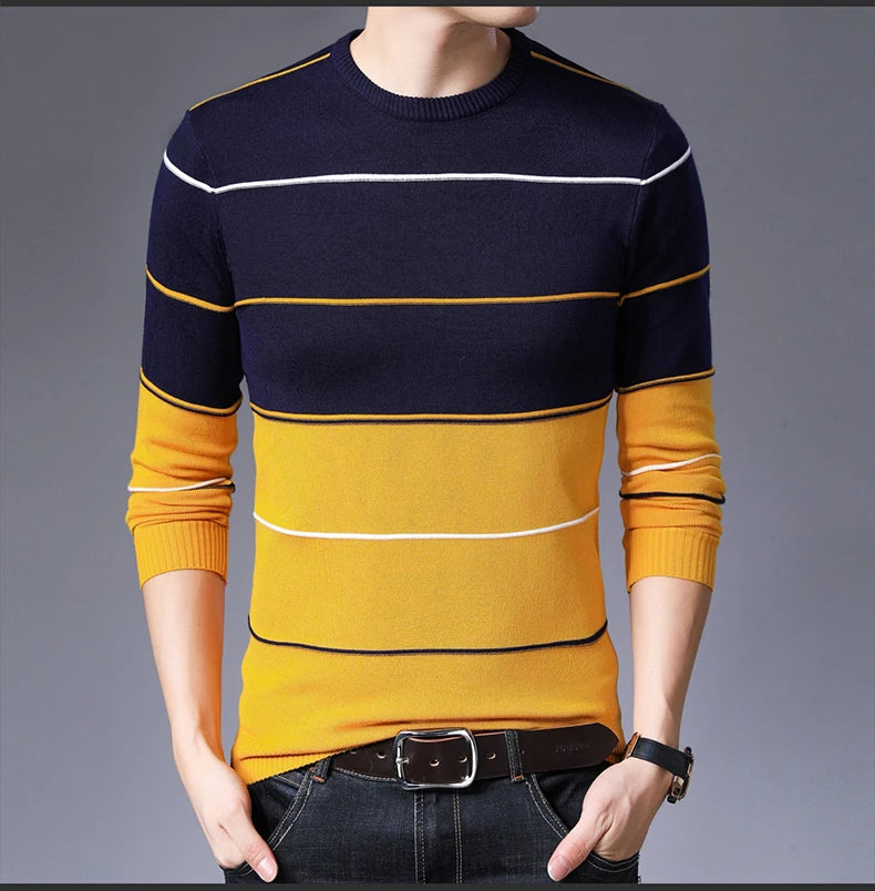 2022 Casual Thick Warm Winter Luxury Knitted Pull Sweater Men Wear Jersey Dress Pullover Knit Mens Sweaters Male Fashions 71810