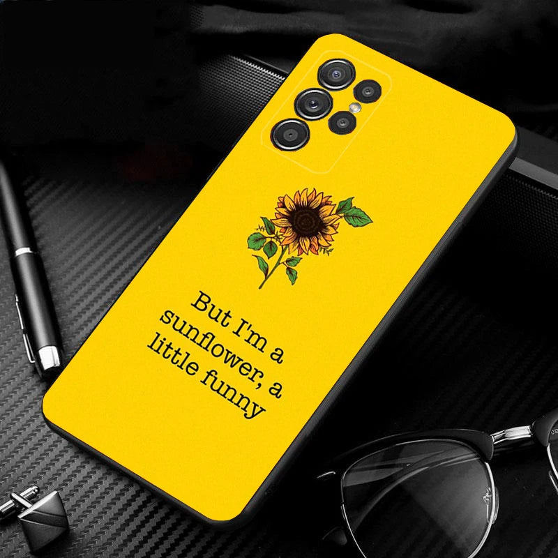 Phone Case for Samsung Galaxy S24 S23 S22 S21 S20 Ultra S20 S22 S21 S10E S20 FE S24 Plus Beautiful Flower sunflower Case