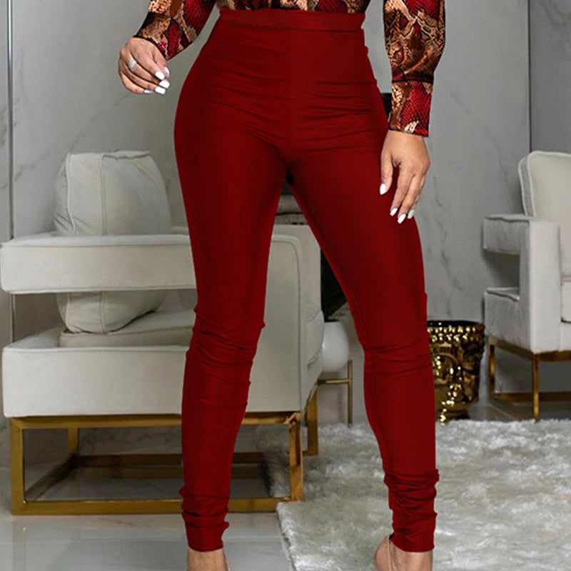 Women Two Piece Long Sleeve Outfit Suit Sets Print Button Down Shirt Pants Set Casual Work Wear