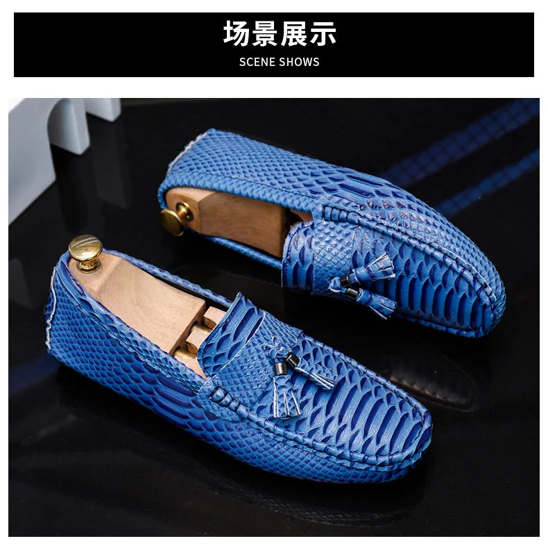 Hot sale Red Men Loafers Luxury Leather Boat Shoes Men Light Breathable Flat Slip On Shoes Big Size 47 Casual Moccasin Shoes Men