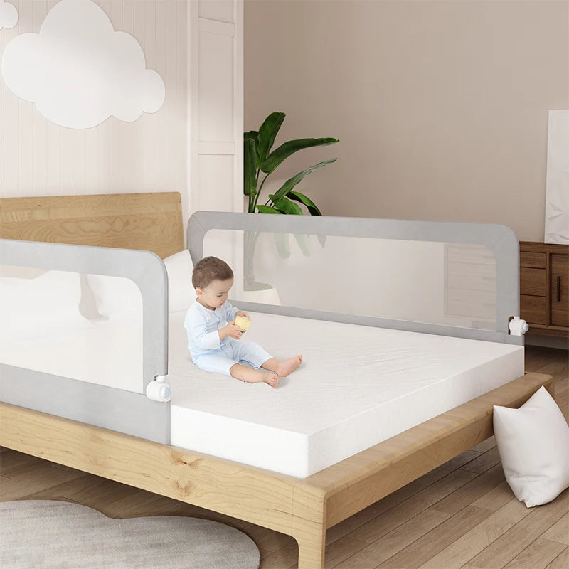 New Arrival Bed Rail Guard for Baby Crib Rails No-assembly Bed Protective Barrier for Kids Safe Fence