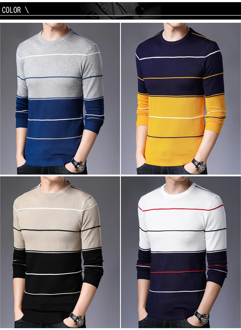 2022 Casual Thick Warm Winter Luxury Knitted Pull Sweater Men Wear Jersey Dress Pullover Knit Mens Sweaters Male Fashions 71810