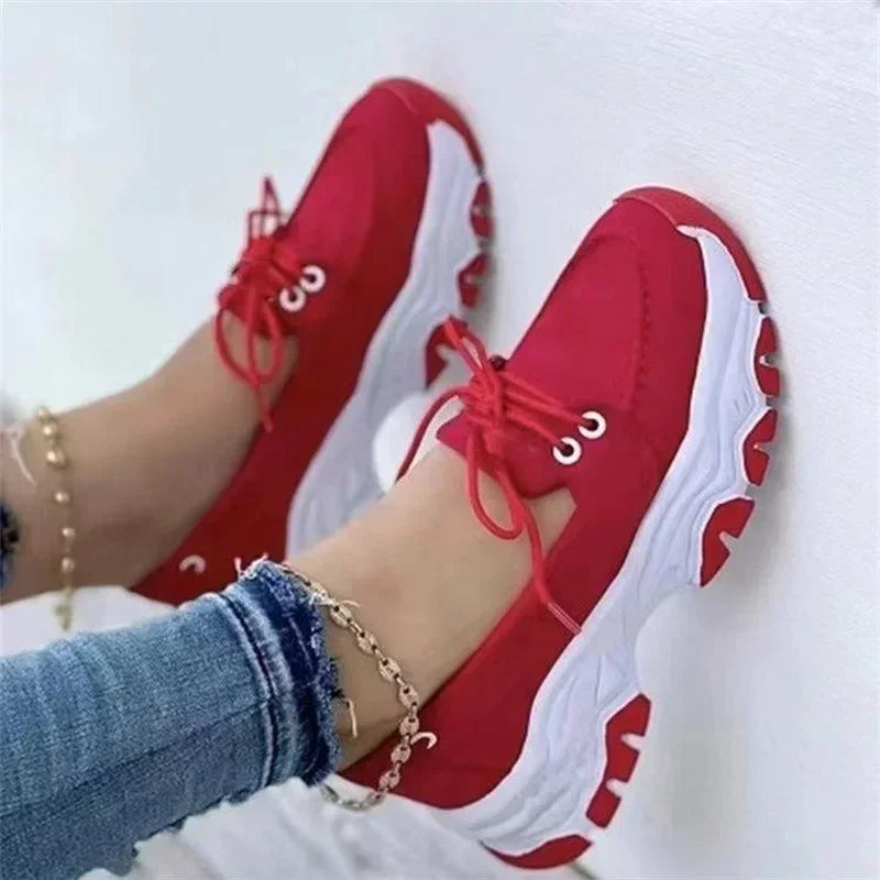 New 2024 Women Platform Casual Breathable Sneakers Designer Female Fashion Tennis Vulcanized Shoes Footwear Zapatillas De Mujer