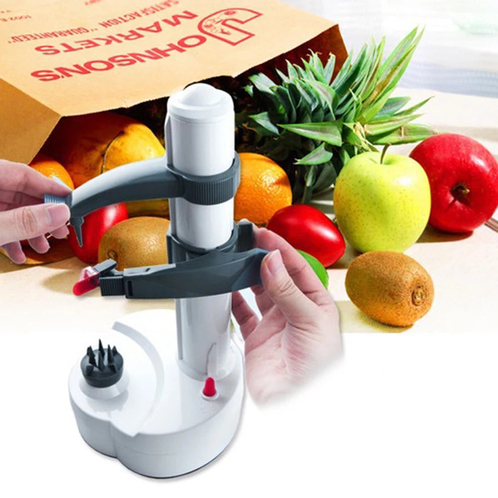 Multifunctional Electric Spiral Orange Apple Peeler Cutter Slicer, Automatic Potato Fruit Peeling Machine Kitchen Tools