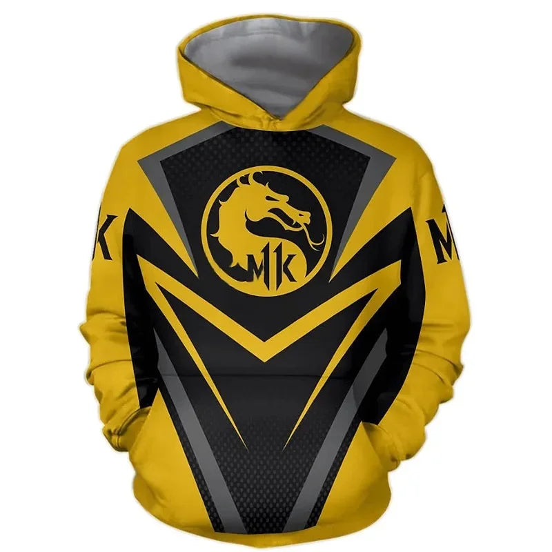 Mortal Kombat Fighting Game 3D Print  Hoodies Streetwear Men Women Fashion Oversized Casual Sweatshirts Hoodie man Coat Clothes