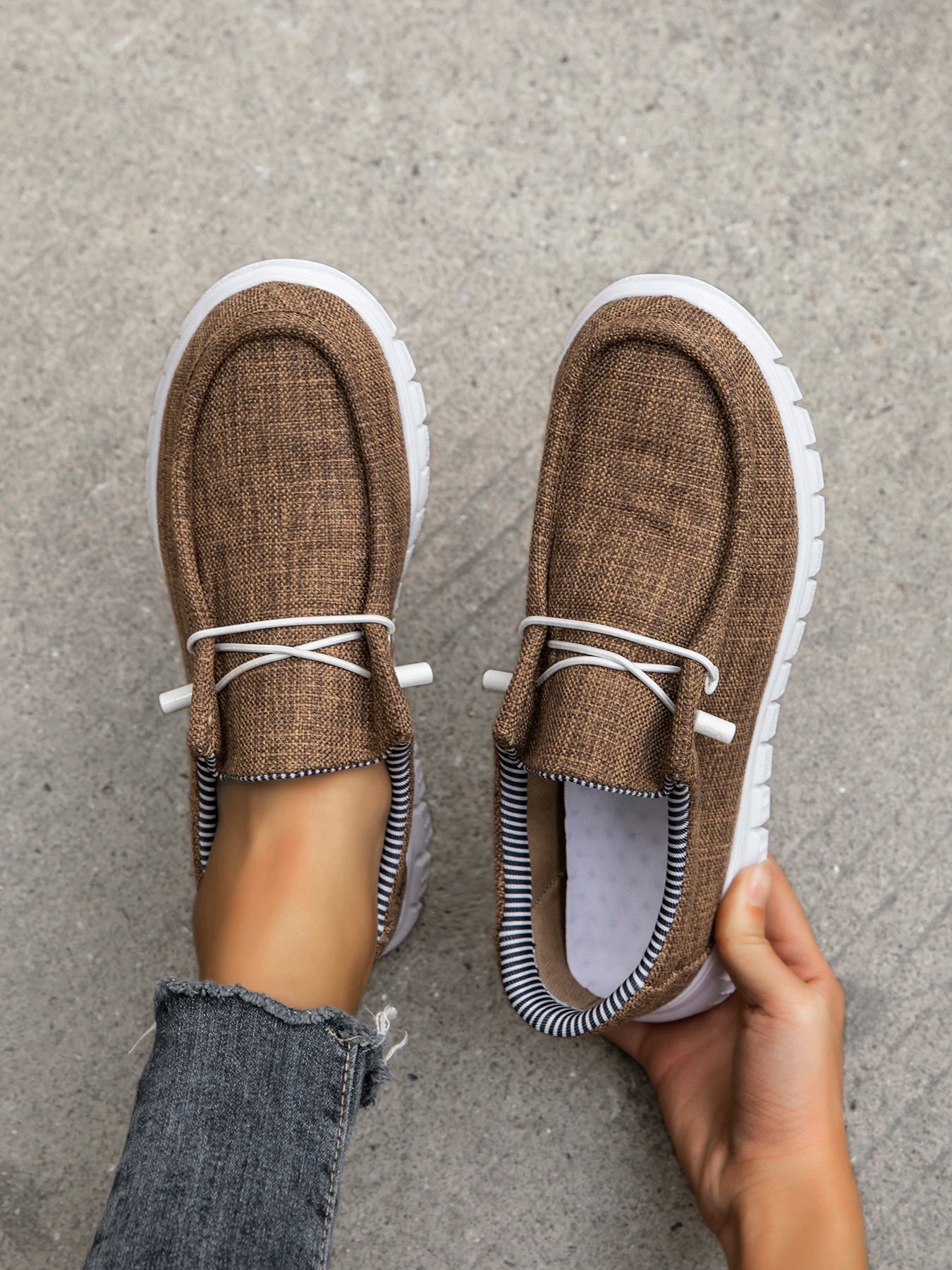 New Arrival Summer Autumn Comfortable Casual Shoes Womens Canvas Shoes For Women Brand Fashion Flat Loafers Shoe