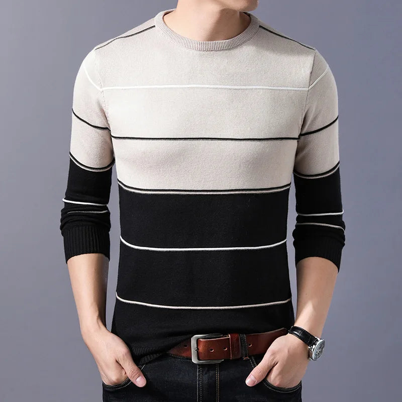 2022 Casual Thick Warm Winter Luxury Knitted Pull Sweater Men Wear Jersey Dress Pullover Knit Mens Sweaters Male Fashions 71810