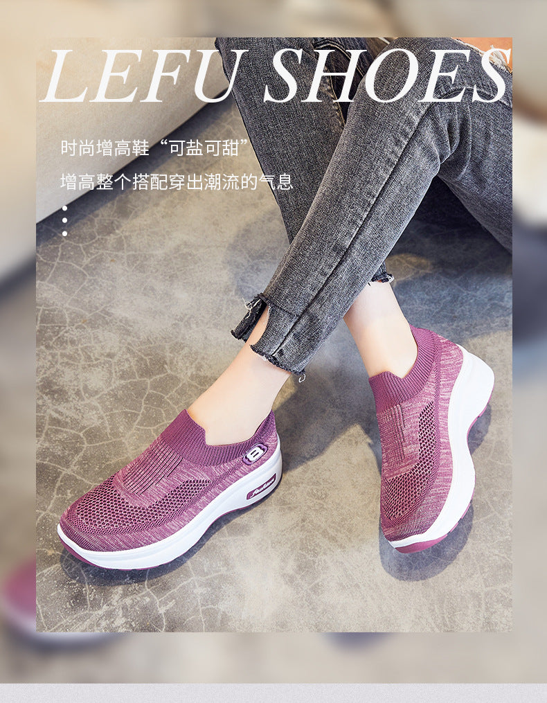 trainers woman sports Height Increasing Platform Shoes Sneakers Women Shoes Breathable Mesh Sports Shoes For Ladies Chunky Shoes