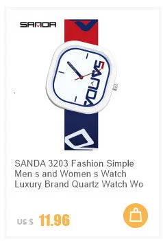 Sanda 9007 New Electronic Quartz Watch with Calendar  Fashionable Sports Waterproof Leisure Creative Male Female Student Watch